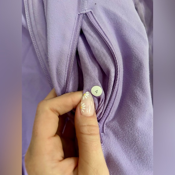 Lululemon Purple Zip Up Long Sleeve Sweater - Picture 3 of 3